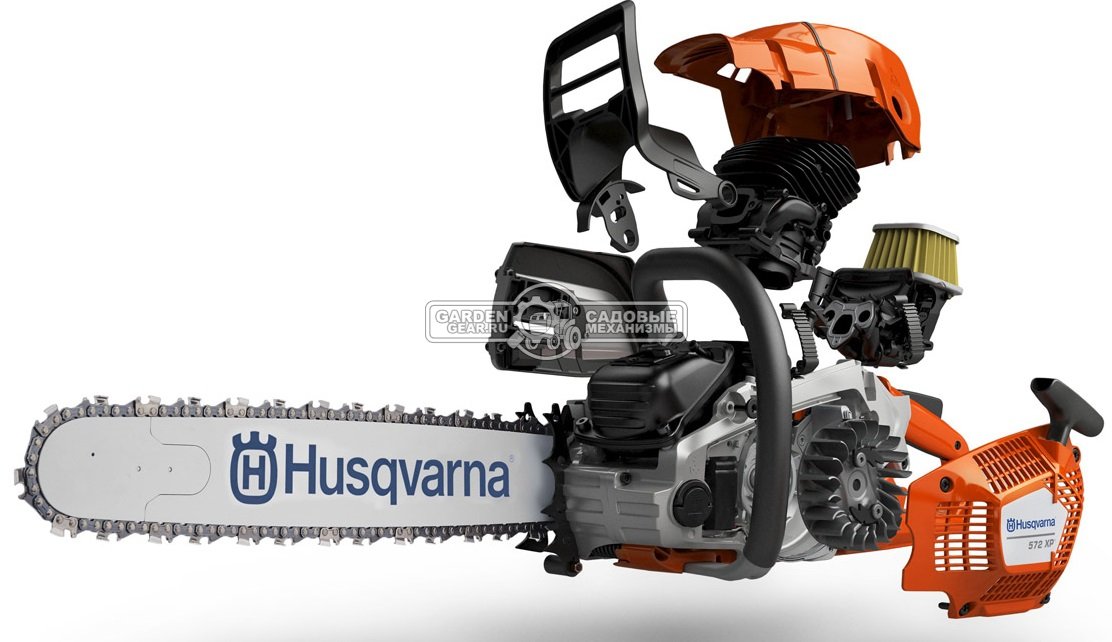 Бензопила Husqvarna 572XP 18&quot; (SWE, 70.6 куб.см., 4.3 кВт/5.9 л.с., X-Torq, Smart Start, AutoTune II, 3/8-1.5-68E, 6.6 кг)