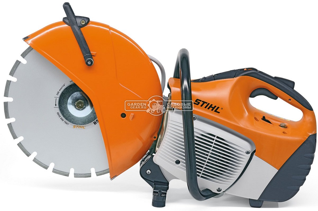 Бензорез Stihl TS 420 (GER, 66,7 куб.см., 3,2 кВт/4,4 л.с., диаметр круга 350 мм., глубина реза 125 мм., 9,6 кг.)