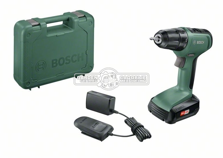 Дрель - шуруповерт аккумуляторная Bosch Universal Drill 18 с 1 АКБ 1.5 А/ч и ЗУ AL1810CV (PRC, 18В, 40 Н/м, кейс, 1.2 кг)