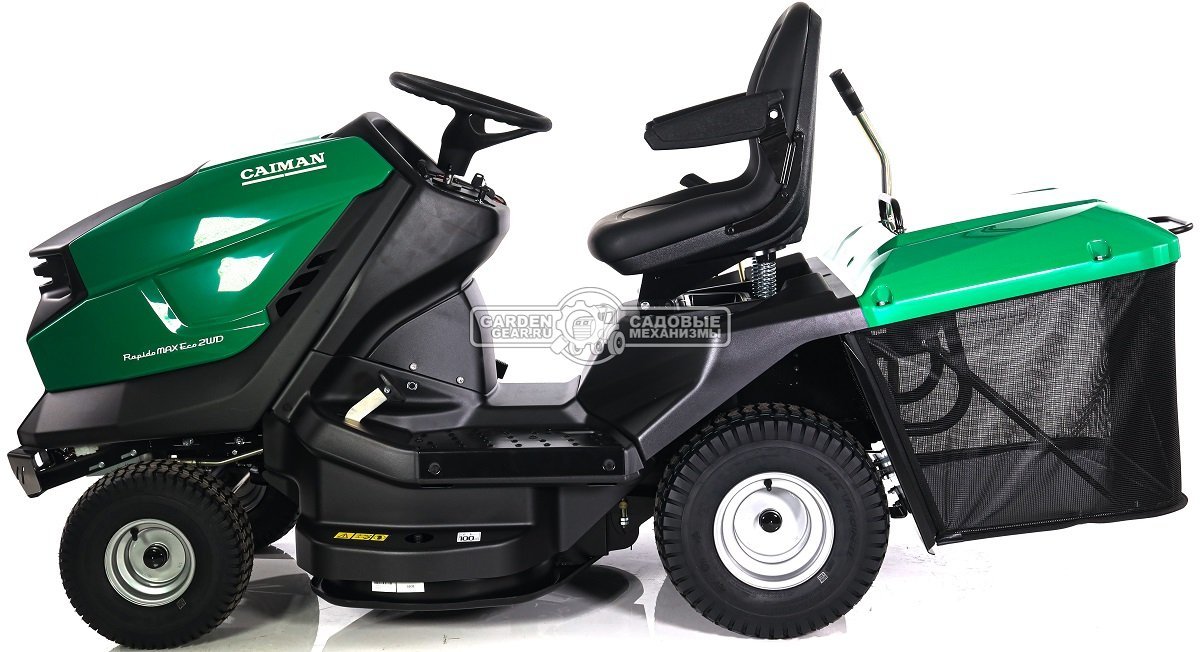 Садовый трактор Caiman Rapido Max Eco 2WD 97D2K2 (CZE, Kawasaki FS600V, 603 куб.см., гидростатика, травосборник 300 л., 92 см., 232 кг.)