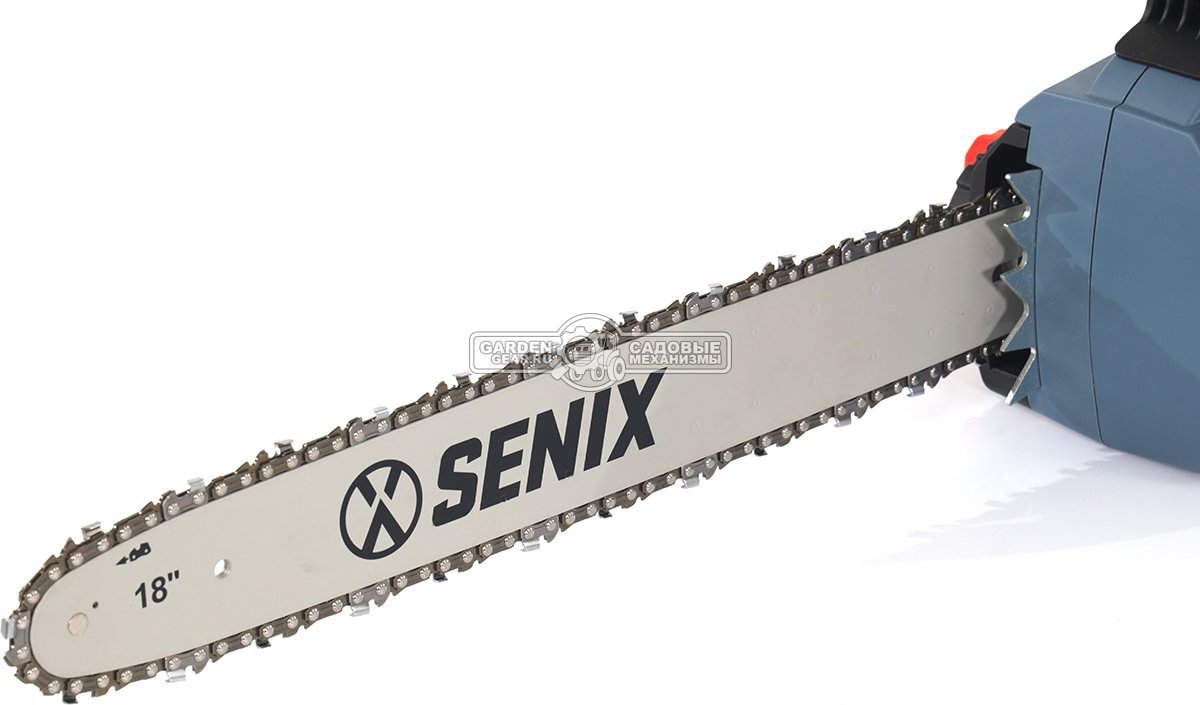 Электропила Senix CSE24-M1-EU 18&quot; (PRC, 2400 Вт, 3/8&quot;, 1.3 мм, 72E, продольный двигатель, 5.82 кг)