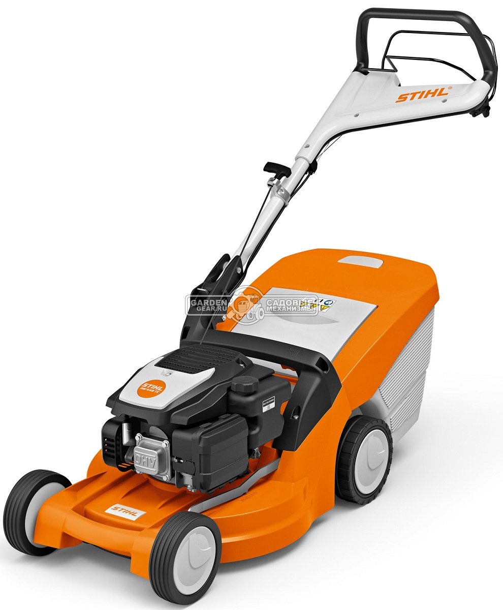 Газонокосилка бензиновая Stihl RM 448.1 TC (AUT, самоходная задний привод, 46 см, Stihl EVC 200.3 C, 139 куб.см, пластик, 55 л., монорукоятка, 28 кг.)