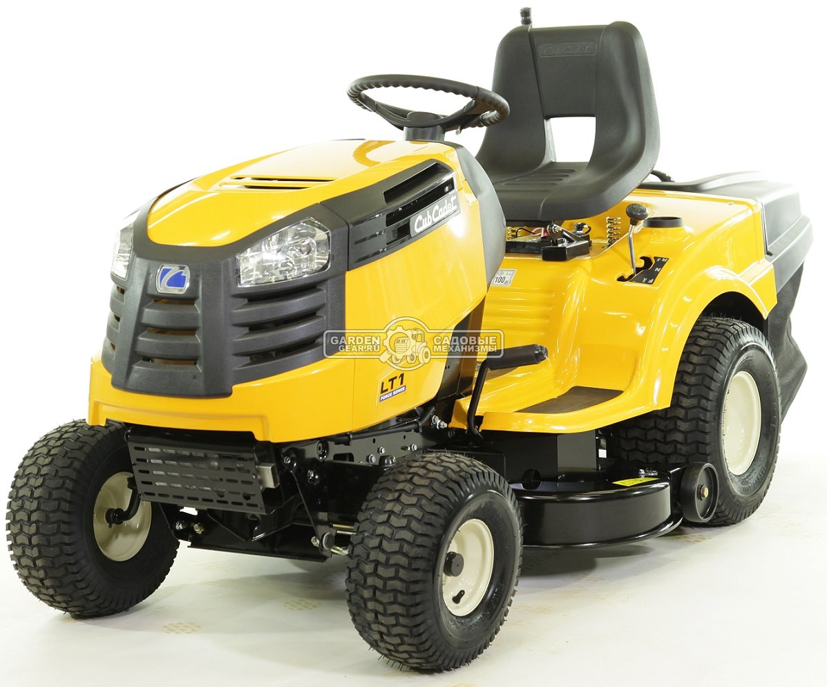 Садовый трактор Cub Cadet LT1 NR92 (USA, Cub Cadet, 439 куб.см., механика, травосборник 240 л., ширина кошения 92 см., 195 кг.)