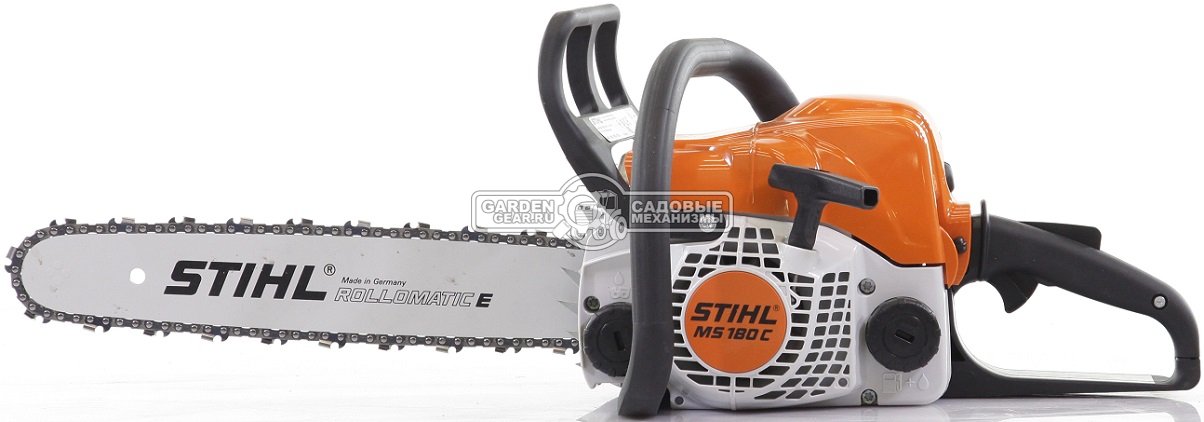 Бензопила Stihl MS 180 C-BE 16&quot; (PRC, 31,8 куб.см., 1,5 кВт/2,0 л.с., Ergostart, 3/8&quot;, 1,3 мм., 55E, 3,9 кг.)