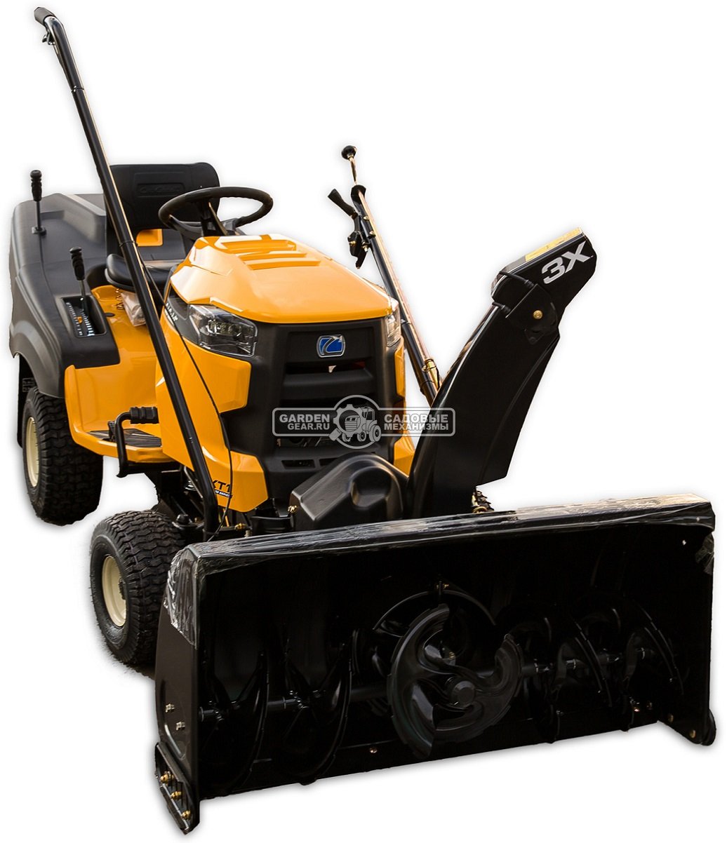 Садовый трактор Cub Cadet XT2 PR106iE (USA, Cub Cadet 679 EFI, V-Twin, 679 куб.см., гидростатика, травосборник 320 л., ширина кошения 106 см., 253 кг)