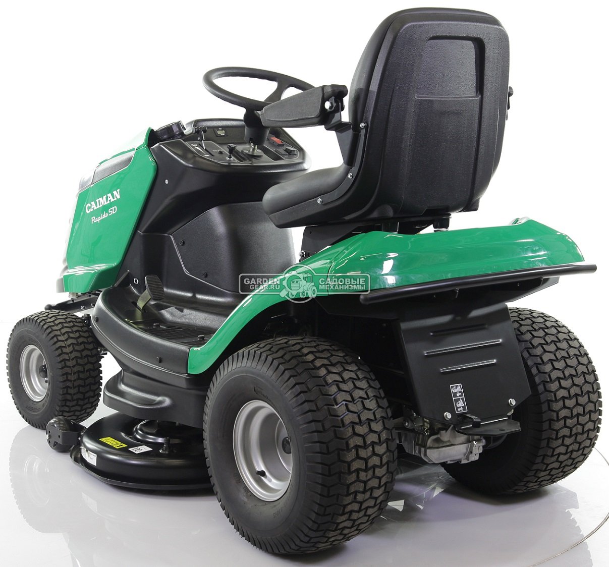 Садовый трактор Caiman Rapido 2WD SD (CZE, Caiman V-Twin, 708 куб.см, гидростатика, боковой выброс, 107 см., 222 кг)