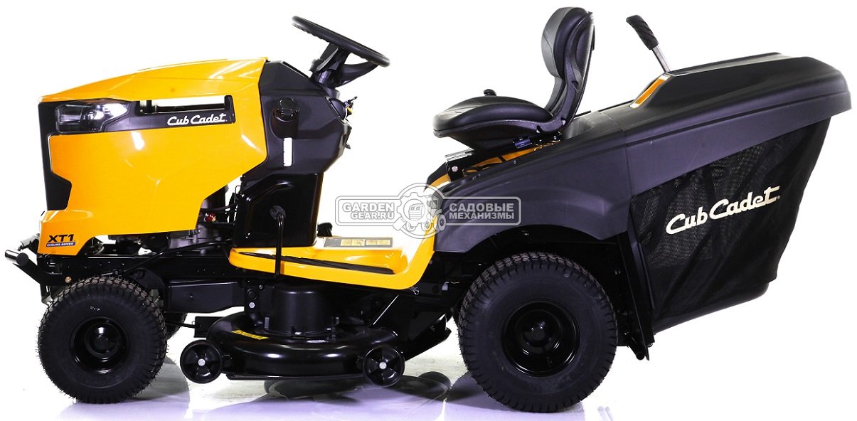 Садовый трактор Cub Cadet XT1 OR106 (USA, Cub Cadet, 547 куб.см., гидростатика, травосборник 320 л., ширина кошения 106 см., 258 кг.)