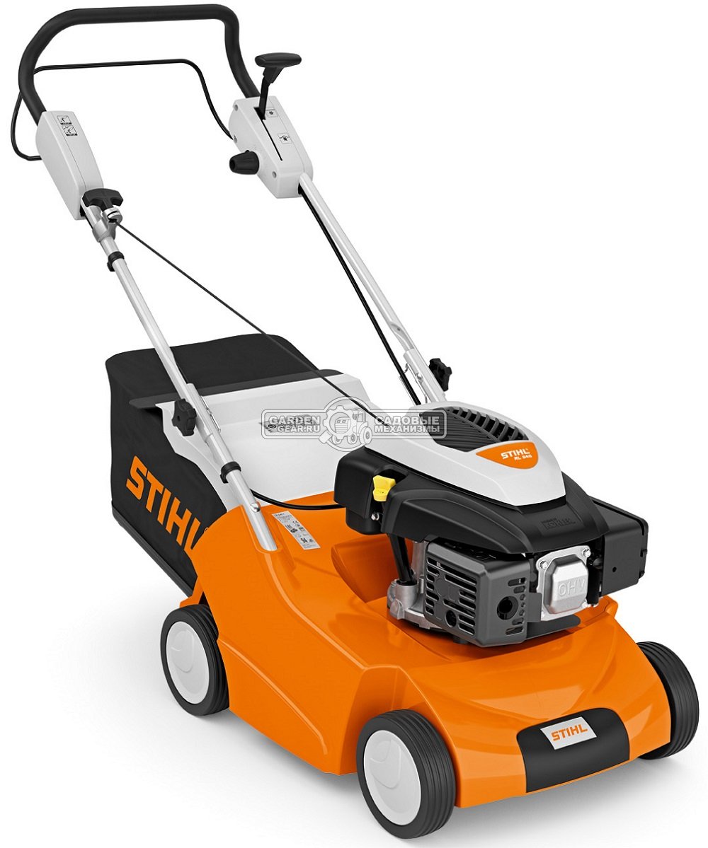 Вертикуттер - аэратор бензиновый Stihl RL 540.0 (AUT, Kohler XT675, 149 куб.см., 7 двойных ножей, ширина 38 см., 33 кг.)