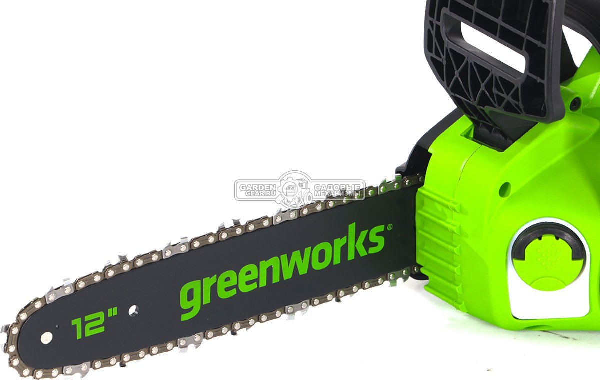 Пила аккумуляторная цепная GreenWorks GD24CS30 12&quot; без АКБ и ЗУ (PRC, BL 24В, 3/8&quot;-1.3-45E, 2.6 кг)