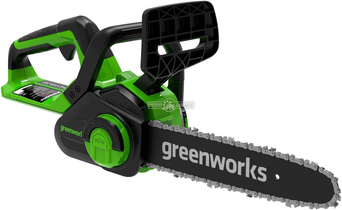 Пила аккумуляторная цепная GreenWorks G40CS30IIK4 12&quot; c АКБ 4 А/ч и ЗУ (PRC, 40В, 3/8&quot;-1.1-52E, 2.74 кг)