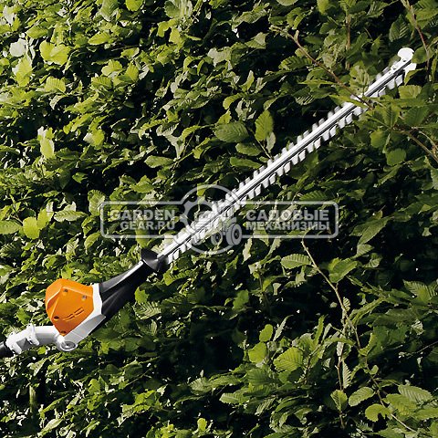 Кусторез аккумуляторный удлиненный Stihl HLA 85 без АКБ и ЗУ (AUT, 36В Pro, 260-330 см., длина реза 50 см., расстояние между зубьями 33 мм., 4,4 кг.)