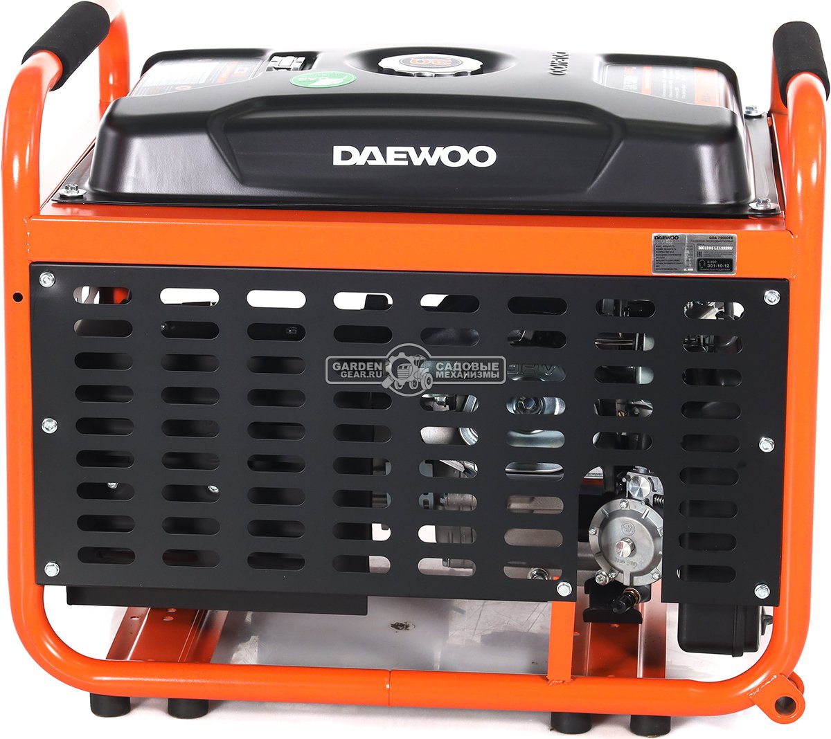 Двухтопливный генератор Daewoo GDA 7500 DFE сжиженный газ / бензин (PRC, Daewoo, 425 см3, 6,0/6,5 кВт, электростартер, разъем ATS, 30 л., 84,8 кг.)