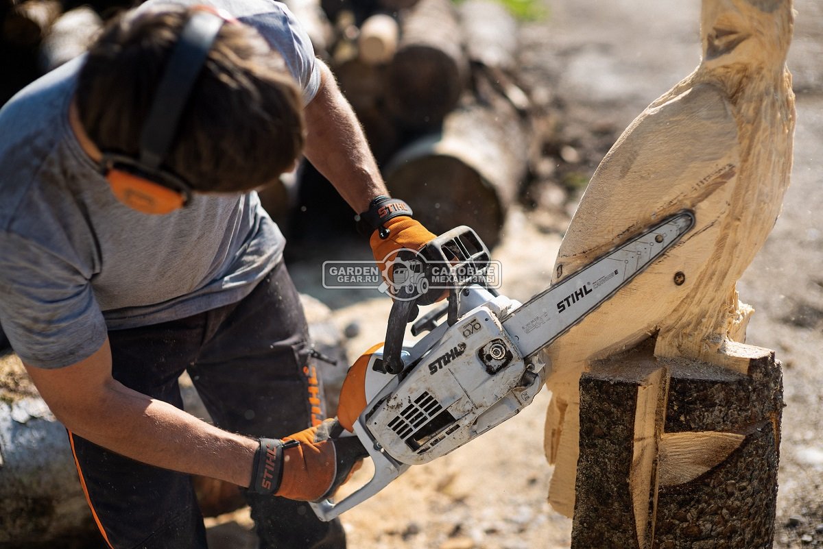 Бензопила Stihl MS 193 C-E 12&quot; Сarving (USA, 30,1 куб.см., 1,3 кВт/1,8 л.с, 2-MIX, Ergostart,  1/4&quot;, 1,3 мм., 64E, 3,6 кг.)