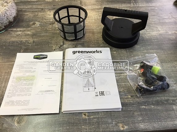 Опрыскиватель аккумуляторный GreenWorks GSP1250 без АКБ и ЗУ (PRC, 24В, ранцевый, 7.5 л, 2.2 л/мин, 2.9 кг)