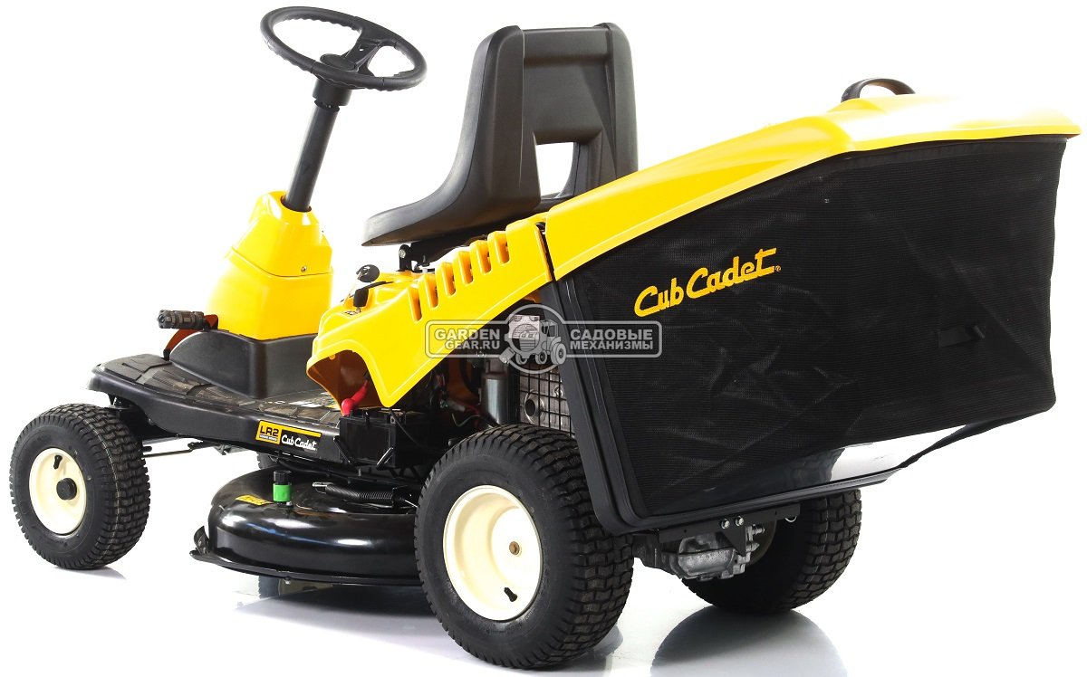 Садовый минирайдер Cub Cadet Minirider LR2 NR76 (USA, Cub Cadet, 420 куб.см., гидростатика, травосборник 200 л., ширина кошения 76 см, 172 кг)