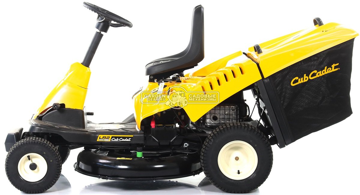 Садовый минирайдер Cub Cadet Minirider LR2 NR76 (USA, Cub Cadet, 420 куб.см., гидростатика, травосборник 200 л., ширина кошения 76 см, 172 кг)