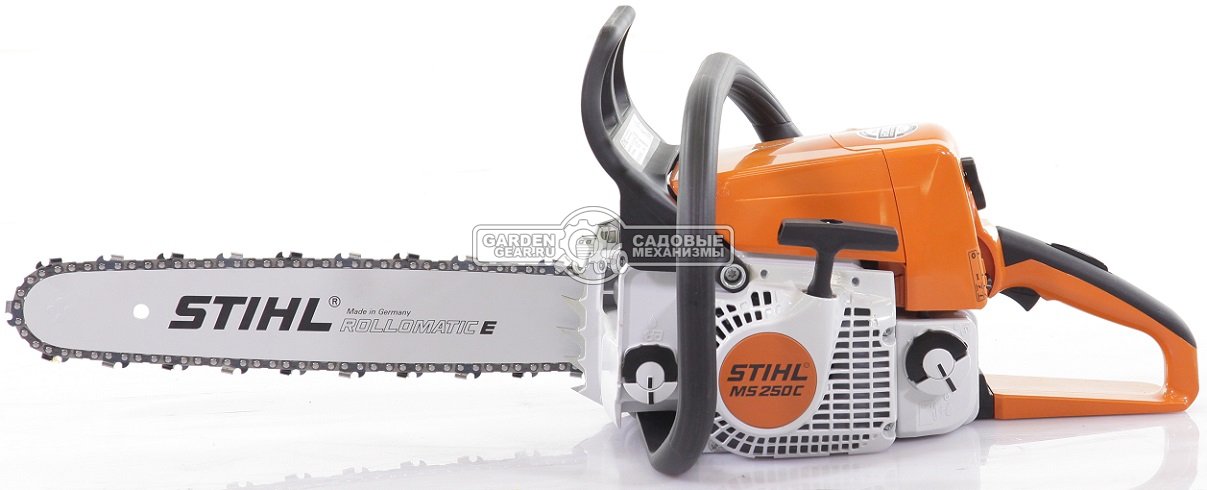 Бензопила Stihl MS 250 C-BE 16&quot; (PRC, 45,4 куб.см., 2,3 кВт/3,1 л.с., Ergostart, 3/8&quot;, 1,3 мм., 55E, 4,9 кг.)