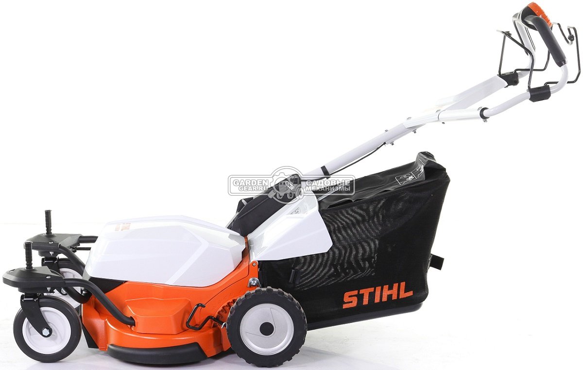 Газонокосилка аккумуляторная Stihl RMA 765.0 V самоходная без АКБ и ЗУ (AUT, 36В Pro, 63 см., вариатор, 80 л., алюминий, монорукоятка, 44 кг.)