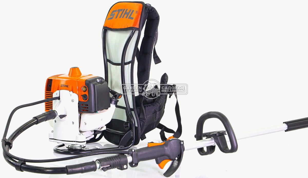 Бензокоса ранцевая Stihl FR 450 (GER, 44,3 куб.см., 2,1 кВт/2,9 л.с., ElastoStart, длина - 177 см., диск 24 зуба KSB MZ 225-24, леска опция,10.4 кг.)