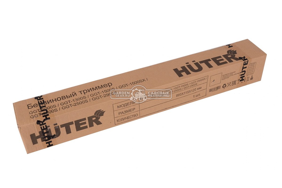 Бензокоса Huter GGT-1900T (PRC, 51.7 см3, 1.9 кВт/2.6 л.с., нож 3Т + леска 2.4 мм, Т рукоятка, неразъёмный вал, 7 кг)