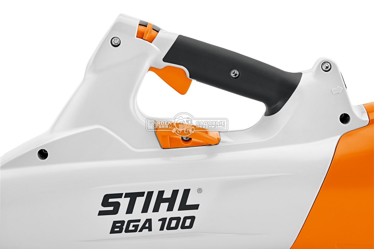 Воздуходувка аккумуляторная Stihl BGA 100 без АКБ и ЗУ (AUT, 36В Pro, макс. расход воздуха 840 м3/ч, скорость 81 м/с., 2,5 кг.)