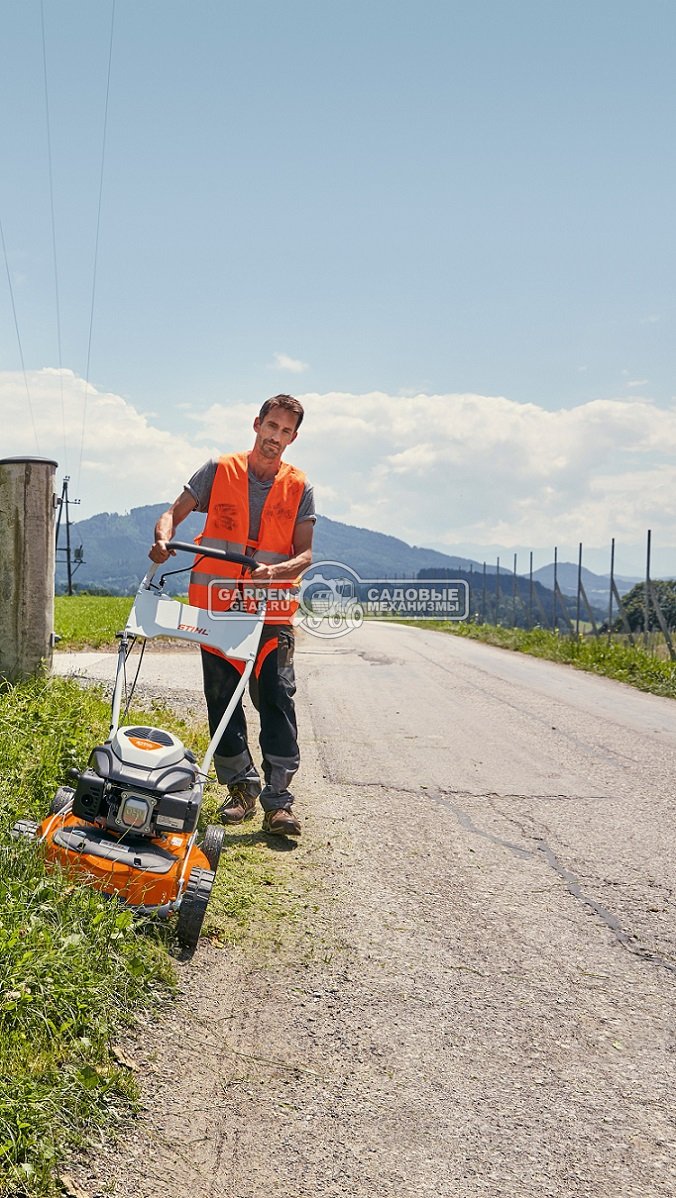 Газонокосилка бензиновая Stihl RM 4.0 RTP мульчирующая (AUT, 53 см, самоходная передний привод, Kohler XT800, 173 куб.см., алюминий, 44 кг)