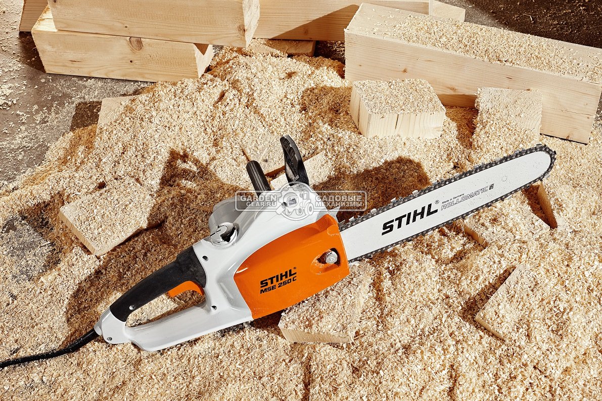 Электропила Stihl MSE 250 C-Q 18&quot; (GER, 2,5 кВт., рукоятка с мягким покрытием, светодиодный индикатор перегрузки, 3/8&quot;, 1,6 мм., 66E, 5,7 кг.)