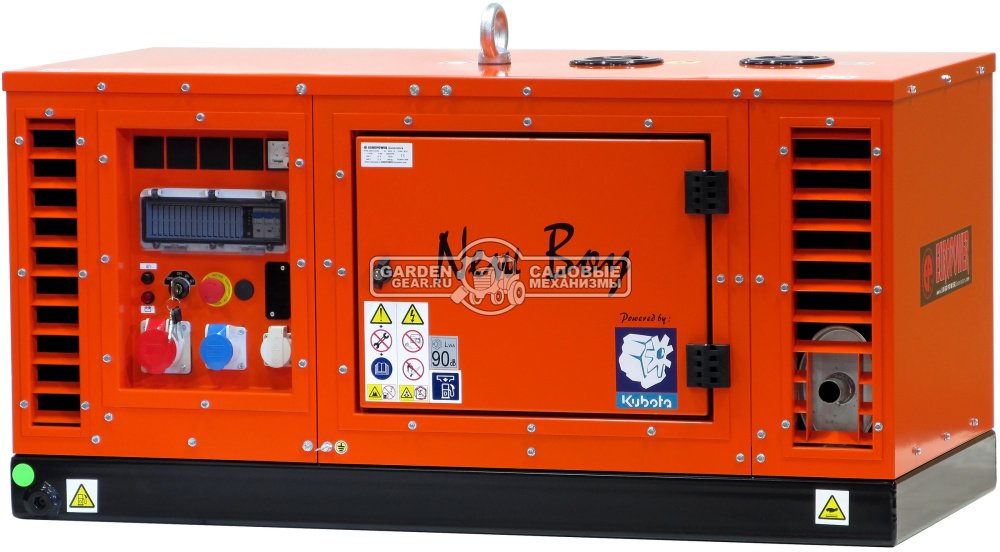 Дизельный генератор Europower EPS 113 TDE серия NEW BOY в шумоз. кожухе (BEL, Kubota; 482 куб.см.; 380 В; 11 кВт; 25 л; эл. старт; 345 кг)
