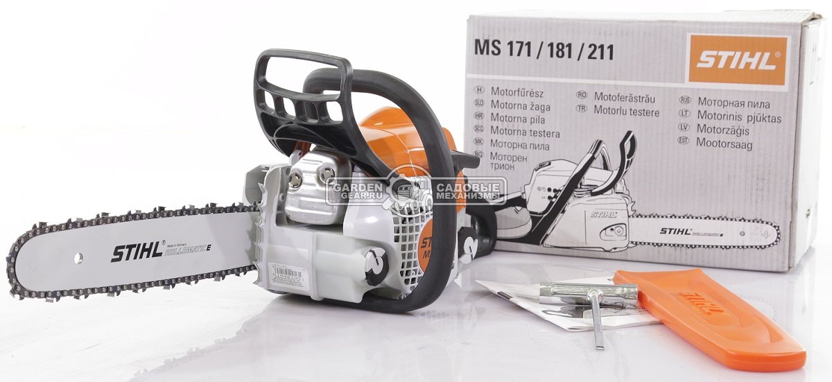 Бензопила Stihl MS 211 14&quot; (USA, 35,2 куб.см., 1,7 кВт/2,3 л.с., 2-MIX, 3/8&quot;, 1,3 мм., 50E, 4,3 кг.)