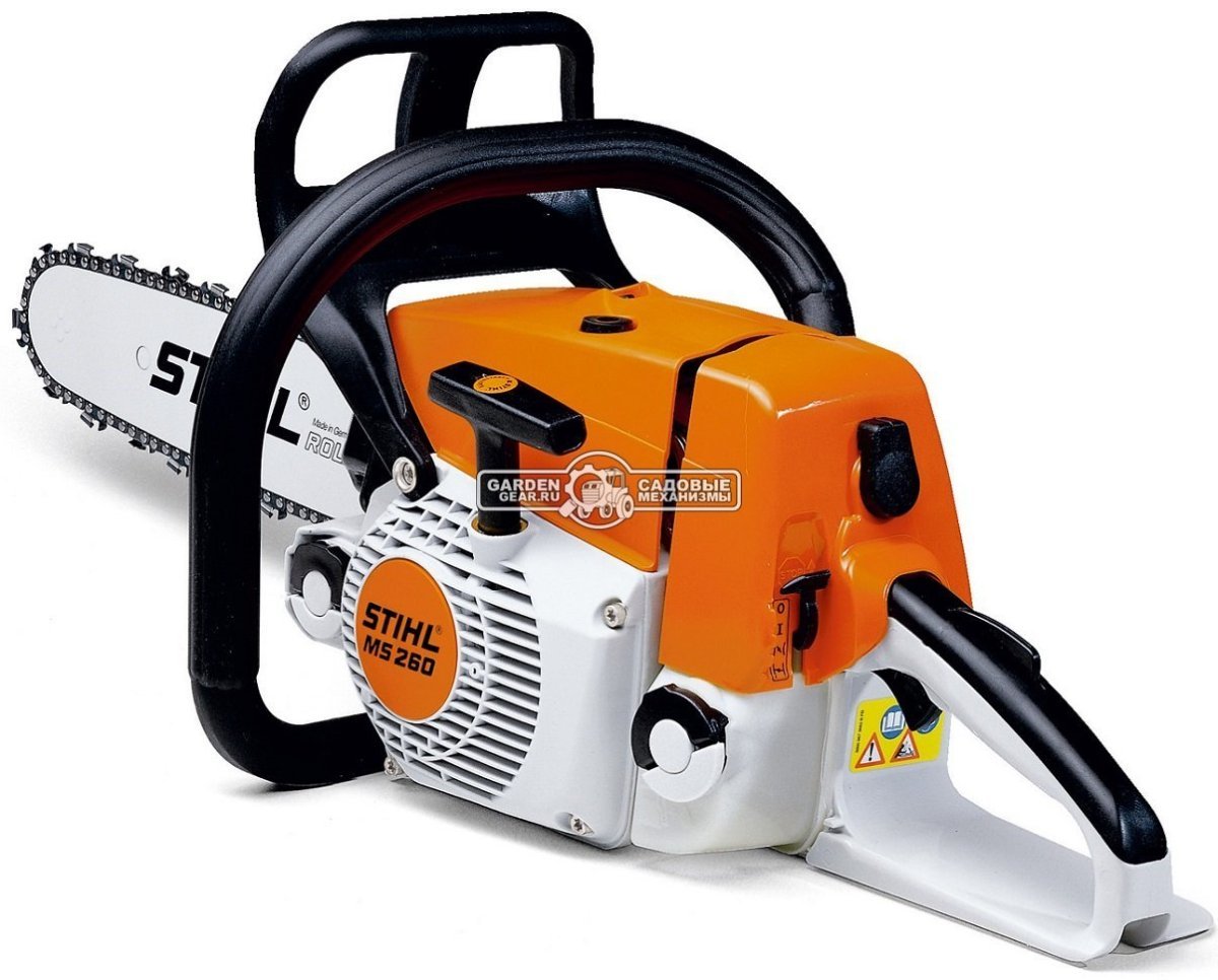 Бензопила Stihl MS 260 18&quot; (BRA, 50,2 куб.см., 2.6 кВт/3.5 л.с., ElastoStart, 0.325&quot;, 1.6 мм, 73E, 4.8 кг)