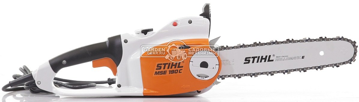 Электропила Stihl MSE 190 C-BQ 14&quot; (GER, 1,9 кВт., рукоятка с мягким покрытием, быстрое натяжение цепи, 3/8&quot;, 1,3 мм., 50E, 4,4 кг.)