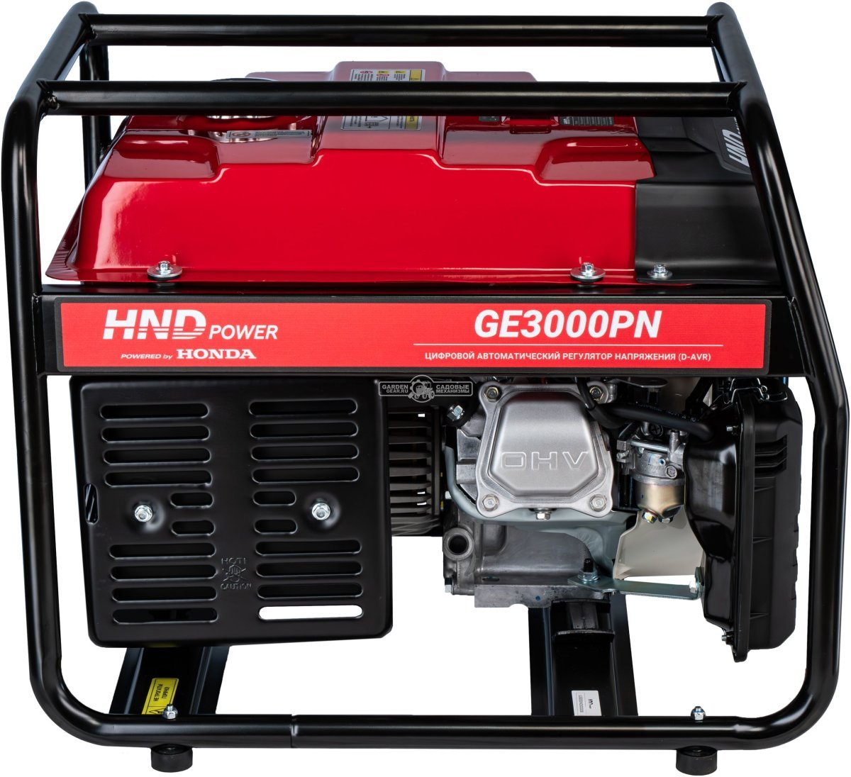 Бензиновый генератор HND GE3000PN (PRC, Honda GP200, 2.5/3.0 кВт, 14.5 л, 48 кг)