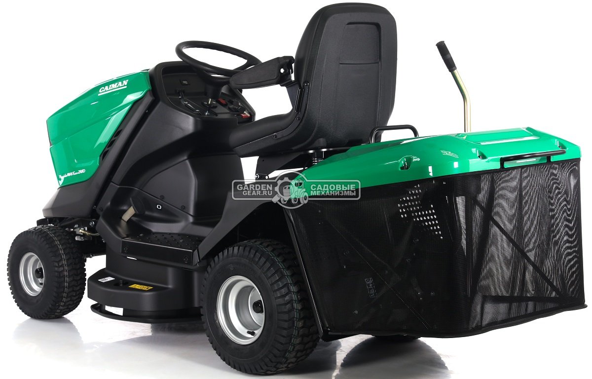 Садовый трактор Caiman Rapido Max Eco 2WD 97D2C2 (CZE, Caiman V-Twin, 708 куб.см., гидростатика, травосборник 300 л., 92 см., 237 кг.)