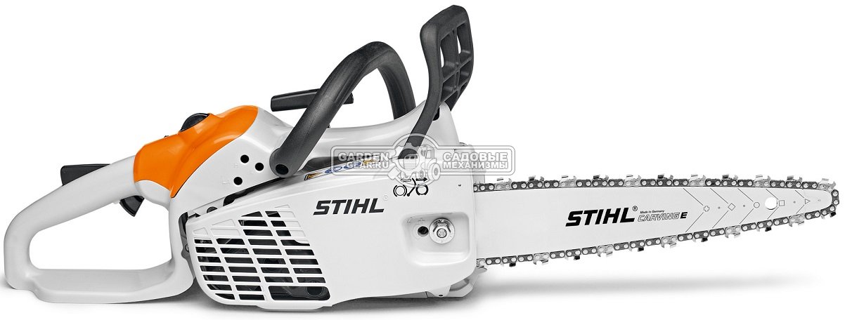 Бензопила Stihl MS 193 C-E 12&quot; Сarving (USA, 30,1 куб.см., 1,3 кВт/1,8 л.с, 2-MIX, Ergostart,  1/4&quot;, 1,3 мм., 64E, 3,6 кг.)