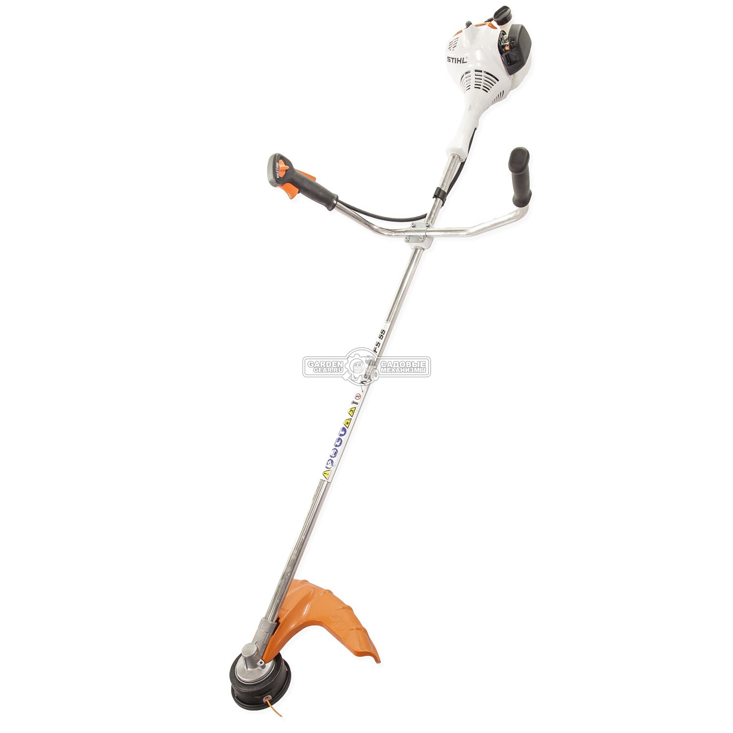 Бензокоса Stihl FS 55 (PRC, 27,2 куб.см., 0,75 кВт/1,0 л.с., нож DM 2F-230, AutoCut 25-2 леска 2,4 мм., 5,0 кг.)