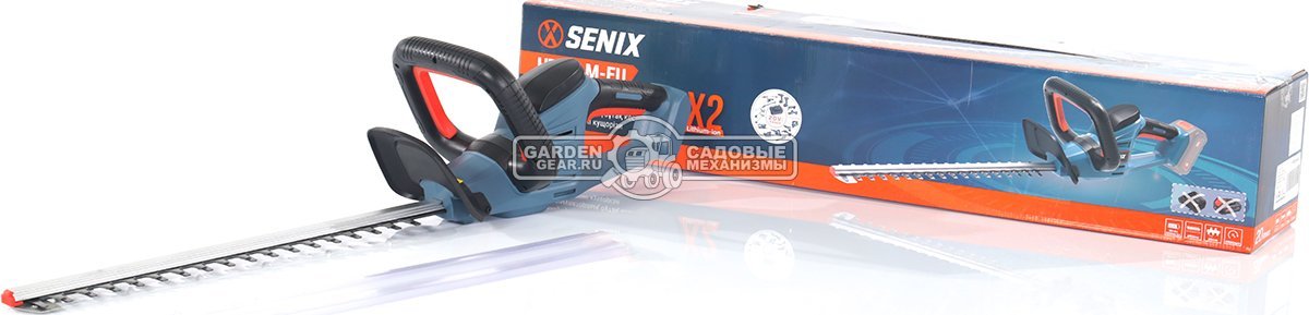 Кусторез аккумуляторный Senix HTX2-M-EU без АКБ и ЗУ (PRC, 20В, 55 см, 20 мм, 2.5 кг)