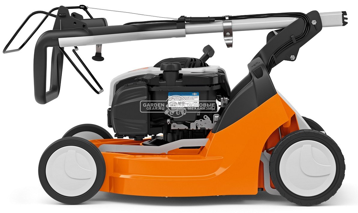 Газонокосилка бензиновая Stihl RM 448.0 TC (AUT, самоходная задний привод, 46 см., B&S 575 EX RS, 140 куб.см., пластик, 55 л., монорукоятка, 27 кг.)