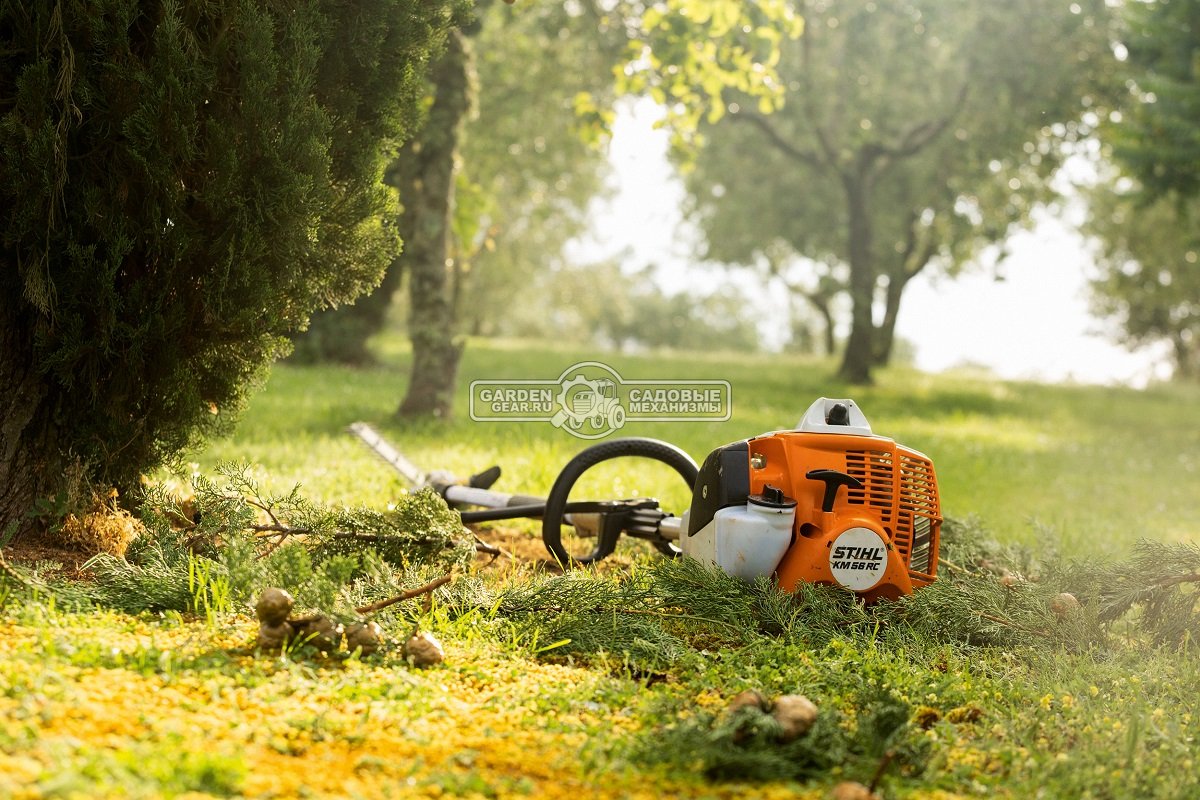 Комбимотор Stihl KM 56 RC-E (USA, 27,2 куб.см., 0,8 кВт/1,1 л.с., 2-MIX, ErgoStart, длина 84 см., 4,3 кг.)