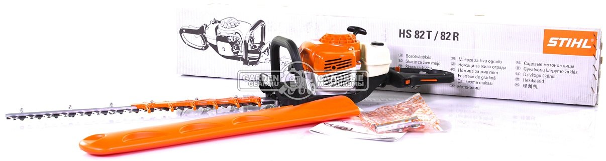 Мотоножницы Stihl HS 82 R нож 60 см. (GER, 22.7 куб.см., 1,0 л.с., поворотная рукоятка, встречный рез, 5,3 кг.)