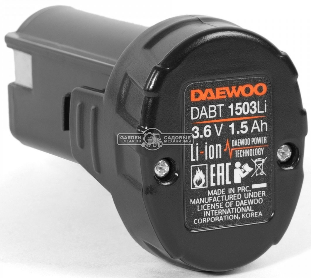 Аккумулятор Daewoo DABT 1503Li (PRC Li-Ion, 3.6В, 1.5 А/ч)