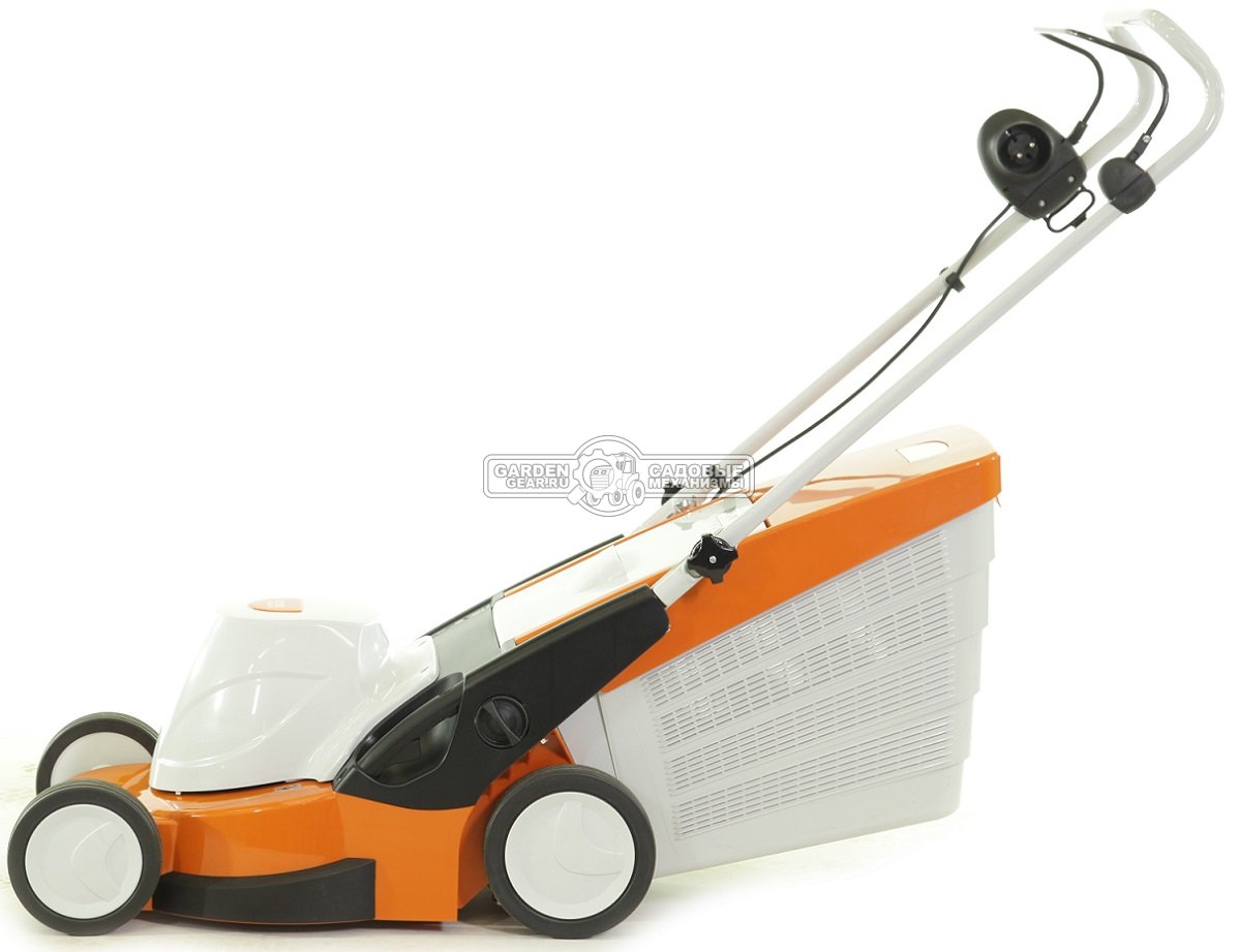 Газонокосилка электрическая Stihl RME 545.0 (AUT, 1600 Вт., 43 см., несамоходная, травосборник 60 л., пластик, 26 кг.)