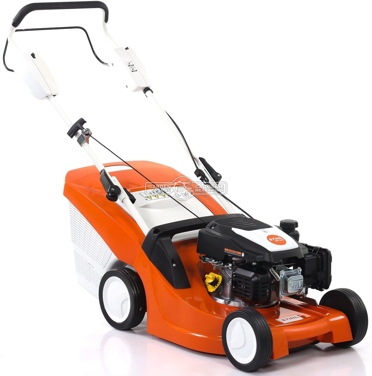 Газонокосилка бензиновая Stihl RM 443.1 (AUT, несамоходная, 41 см., Stihl EVC 200.3 C, 139 куб.см., пластик, 55 л., 25 кг.)