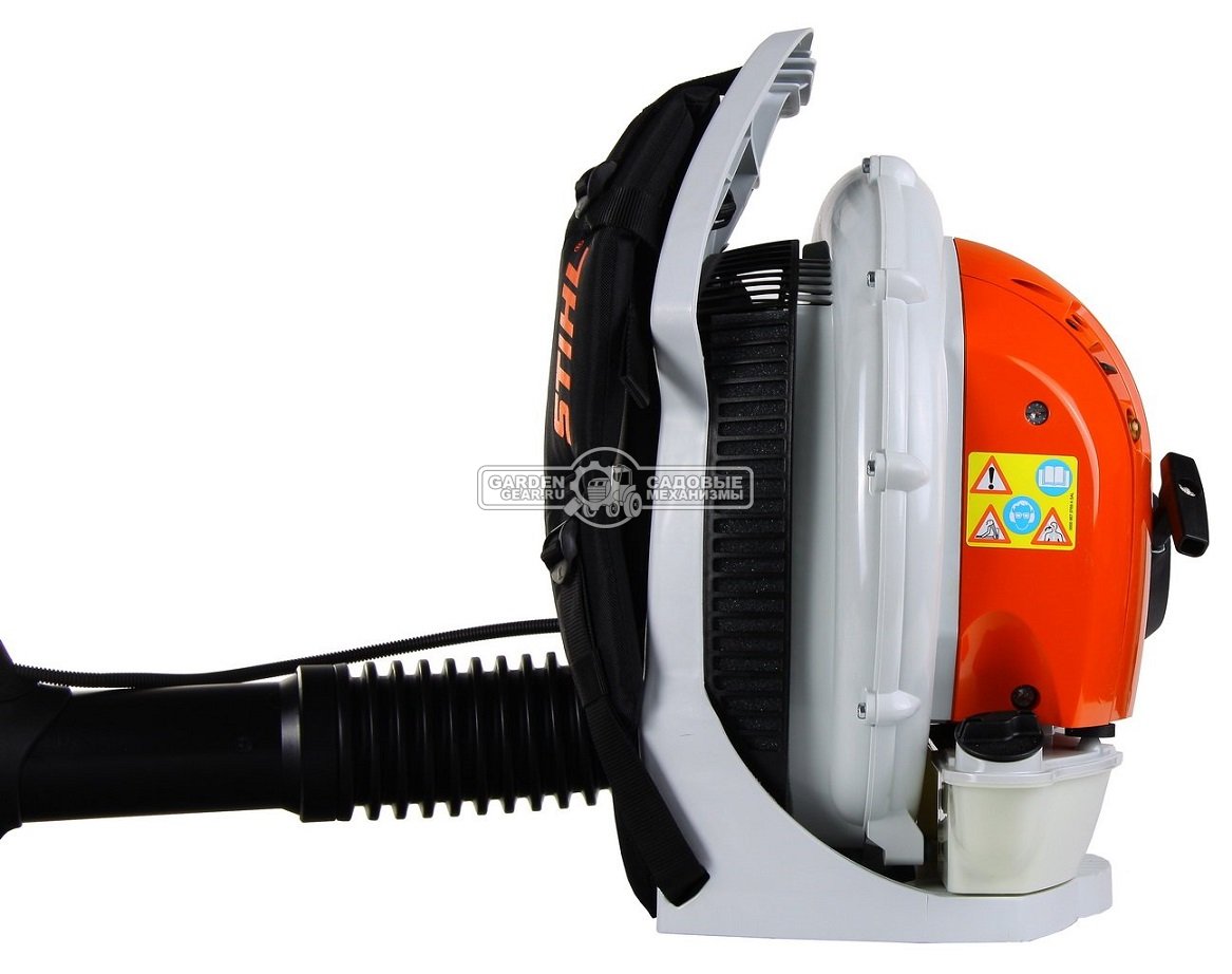 Воздуходувка бензиновая ранцевая Stihl BR 500 (USA, 64,8 куб.см., 4-MIX, 2 кВт/2,7 л.с., макс. расход воздуха 1380 м3/ч., скорость 93 м/с., 10,1 кг.)