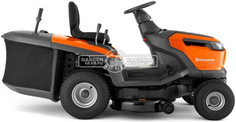 Садовый трактор Husqvarna TC 112 (USA, Husqvarna 413AE, 413 куб.см., гидростатика, травосборник 220 л., ширина кошения 95 см, 350 кг)