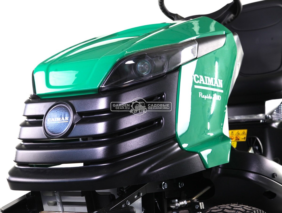 Садовый трактор Caiman Rapido 2WD 107D1C (CZE, Caiman, 452 куб.см., гидростатика, дифференциал, травосборник 300 л., 102 см., 249 кг.)