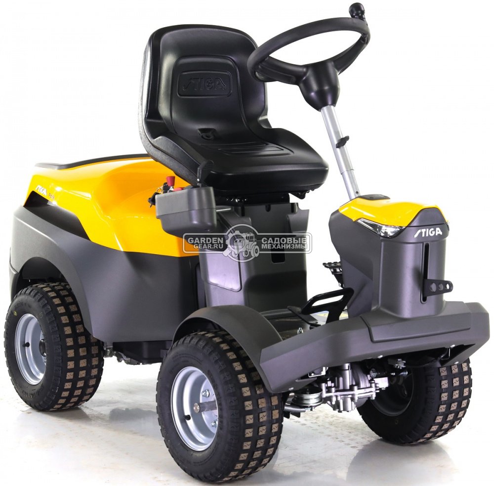 Садовый райдер Stiga Park Compact 500 WX 4WD без деки (ITA, Stiga ST550 V-Twin, 586 куб.см., гидростатика, полный привод, LED, 225 кг.)