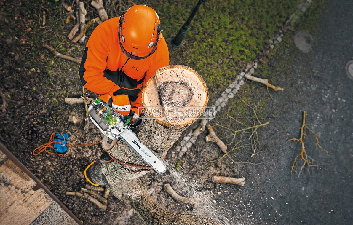 Бензопила сучкорез одноручная Stihl MS 201 TC-M 14&quot; (GER, 35,2 куб.см., 1,8 кВт/2,4 л.с, 2-MIX, M-Tronic, ElastoStart, 3/8&quot;, 1,3 мм., 50E, 3,7 кг.)