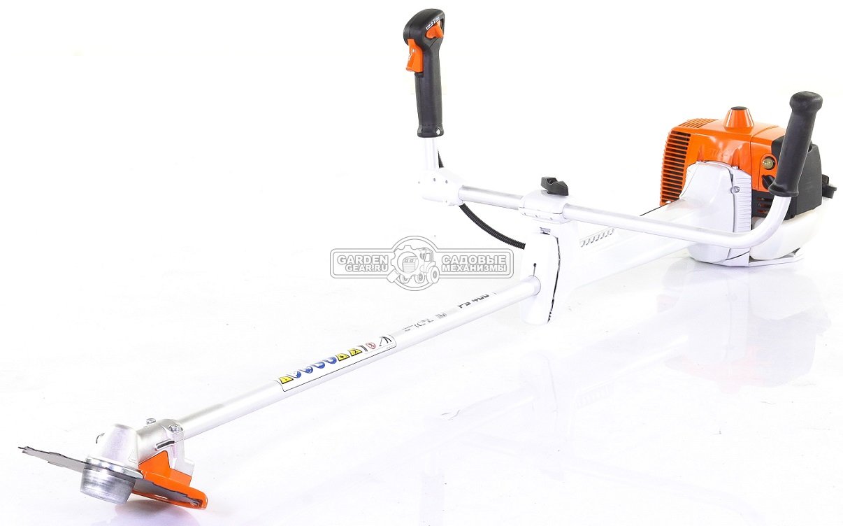 Бензиновый кусторез Stihl FS 400 K (GER, 40,2 куб.см., 1,9 кВт/2,6 л.с., длина - 164 см., пильный диск 24 зуба KSB MZ 225-24, леска - опция, 8,1 кг.)