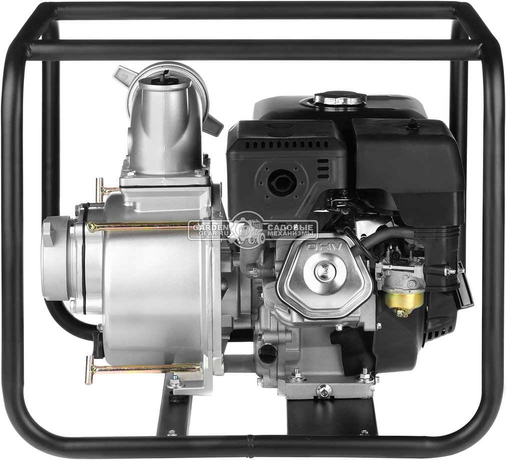 Мотопомпа бензиновая Hyundai HYT 100 для грязной воды (PRC, Hyundai, 270 куб.см., 833 л/мин, 4&quot;, 30 м, 44 кг)