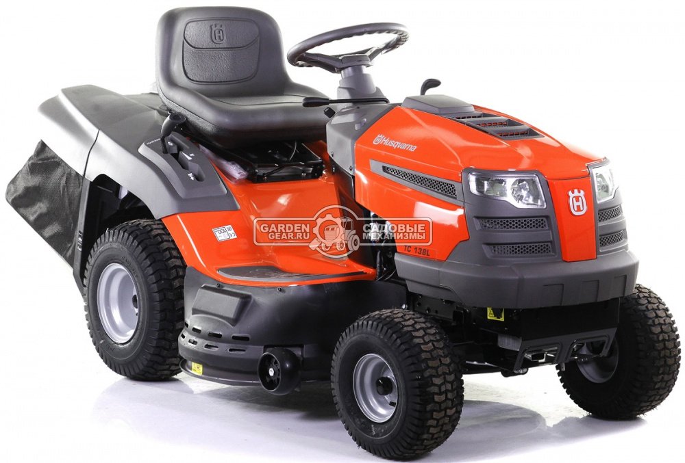 Садовый трактор Husqvarna TC 138L (USA, Husqvarna Loncin, 452 куб.см., гидростатика K46, травосборник 220 л., ширина кошения 97 см., 219 кг.)